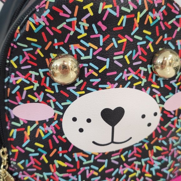 Betsey Johnson Confetti Bear Backpack mini cute fun - Picture 2 of 8